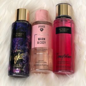 3 Victoria Secret and PINK perfumes